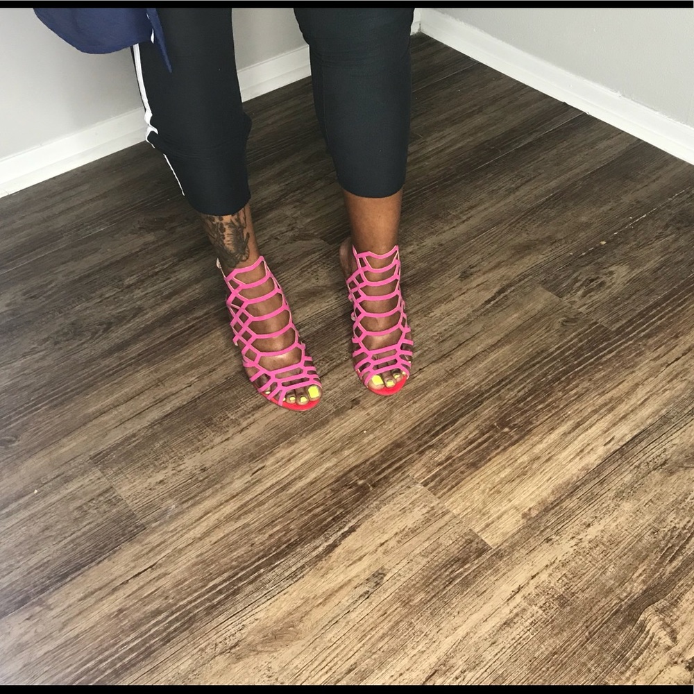Pink Red Heels - Picture 2 of 4